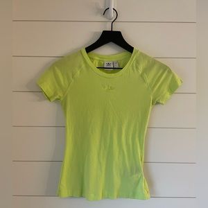Adidas Neon Yellow Women’s XS Slim T-Shirt